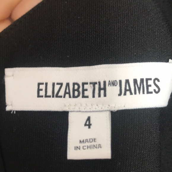 Elizabeth and James Black Fitted Cocktail size 4 - Picture 3 of 4